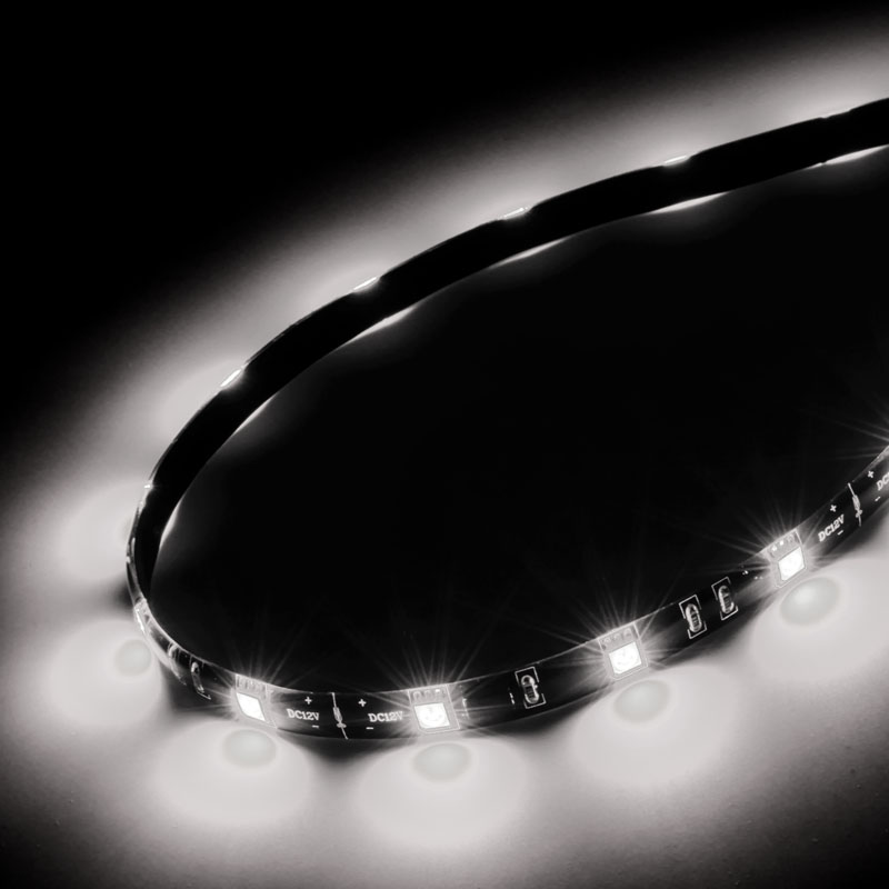 2x Akasa Vegas M LED-Strip 15 Led's, 50cm, Weiß, Gehäusebeleuchtung 