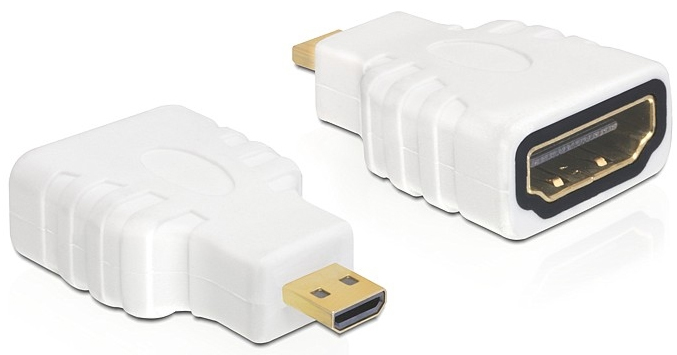 Delock Adapter High Speed HDMI - micro D Stecker > A Buchse 