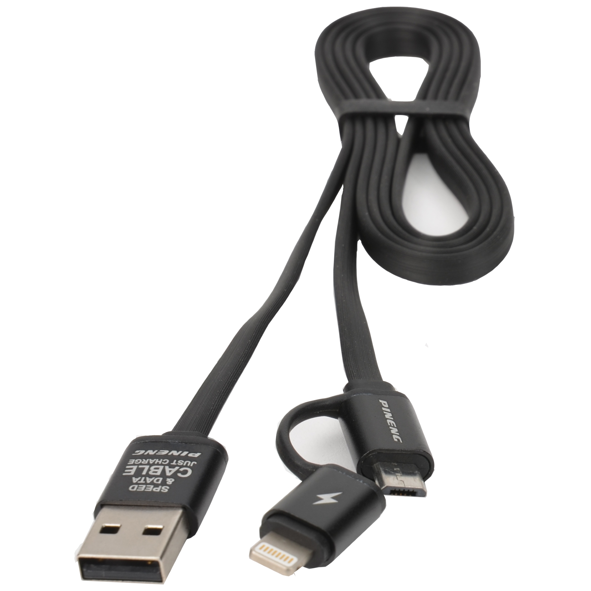 2in1 Smartphone Ladekabel microUSB / iPhone (Lightning) 