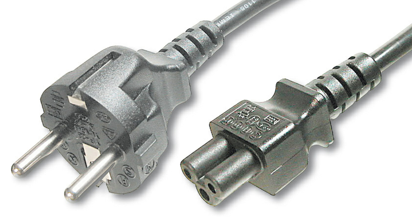 Stromversorgung Anschlusskabel, Schuko - IEC C5 