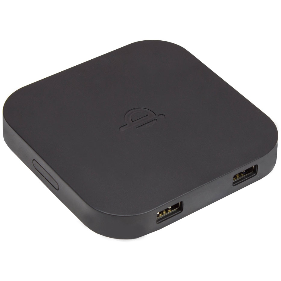 Fast-Wireless Smartphone Ladegerät 2-Port, 1x wireless (10W) Qi-Standard 