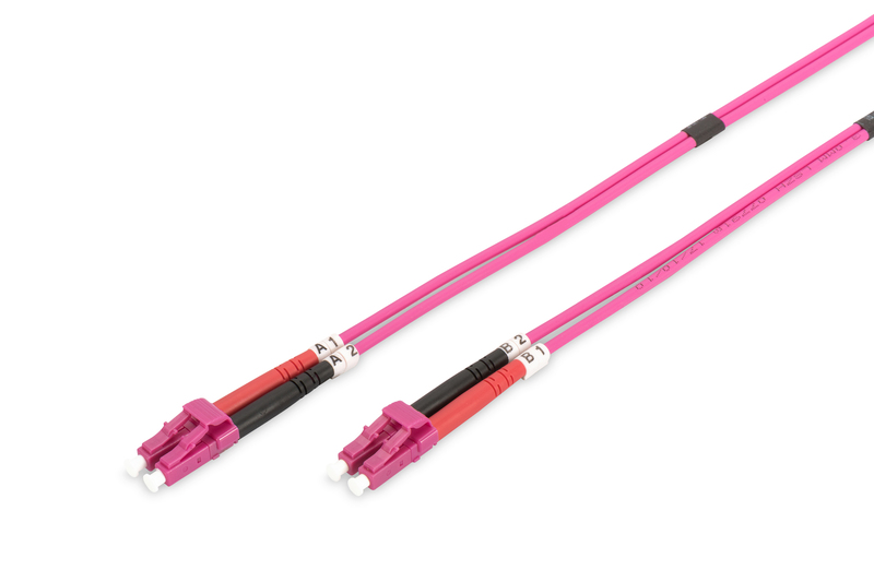 Kabel LWL 5m DIGITUS LC/LC 50/125µ Glasfaserkabel 