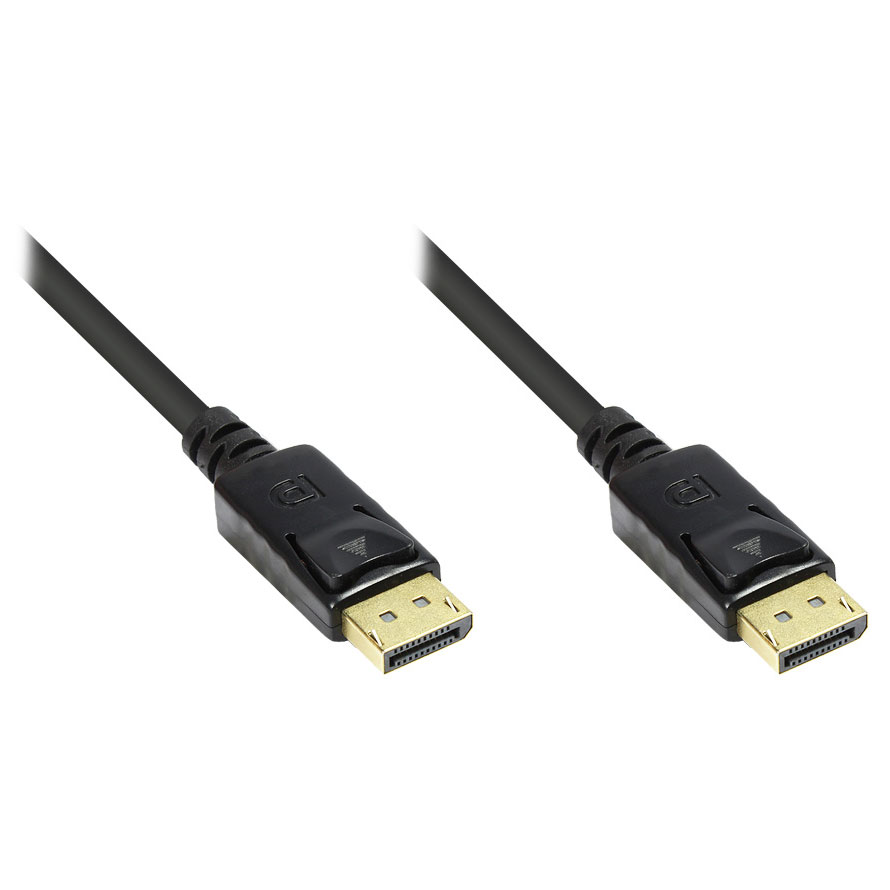3m Displayport 1.2 Kabel - 4K/UHD@60Hz - Schwarz 