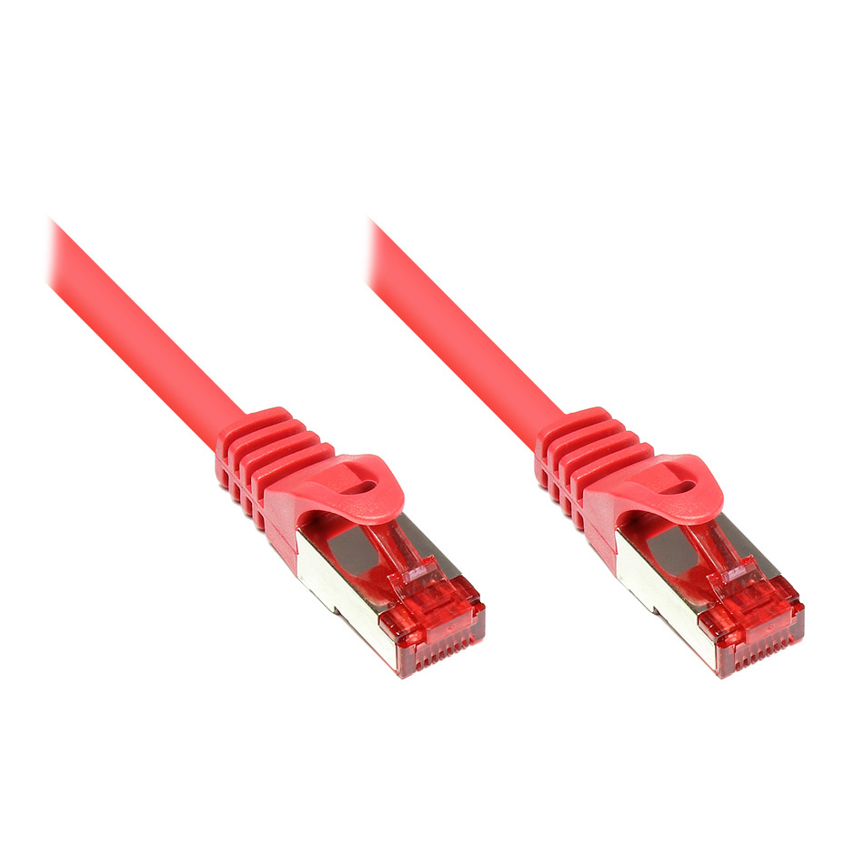 7,5m LAN RJ-45 Netzwerkkabel m. CAT 6 Rot 