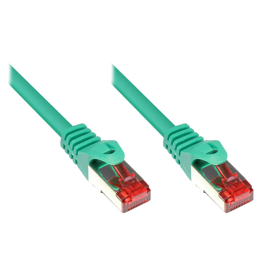 1m LAN Netzwerkkabel Cat.6 Grün 