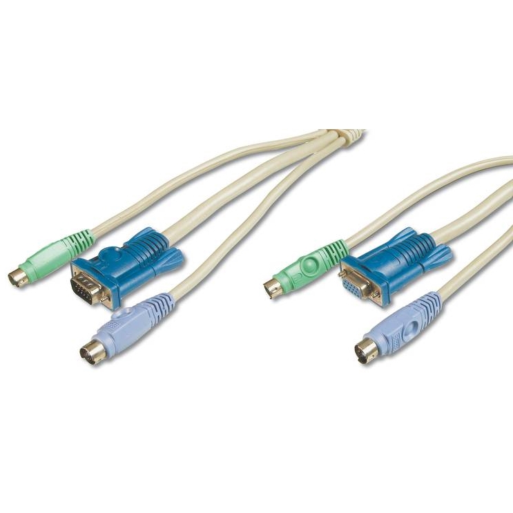 Digitus AK 807/LC KVM Switch 2xVGA 4x PS/2 