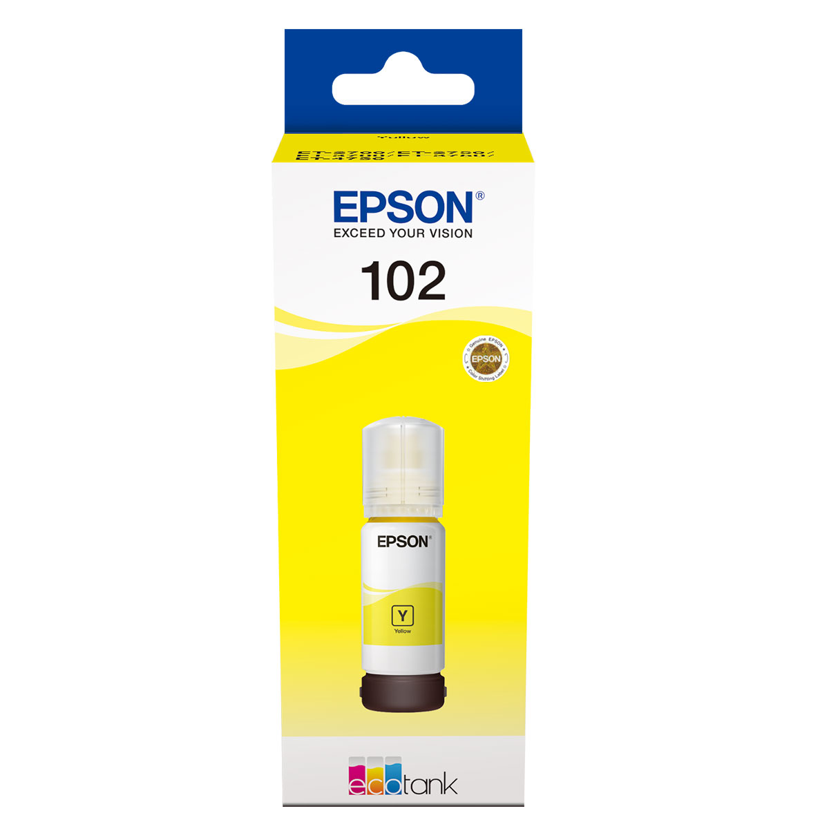 Epson 102 70ml Nachfülltinte Ecotank Gelb 