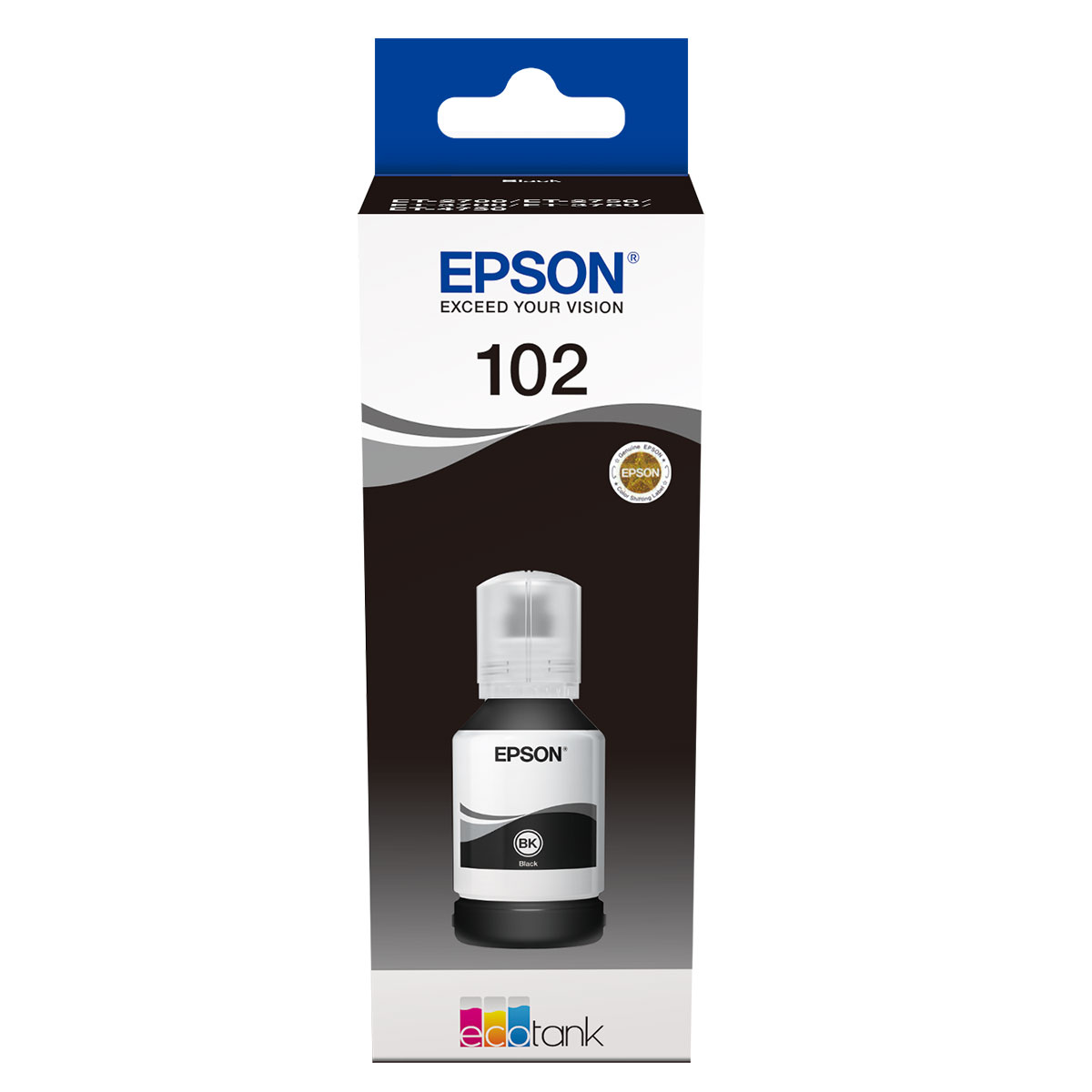 Epson 102 127ml Nachfülltinte Ecotank Schwarz 