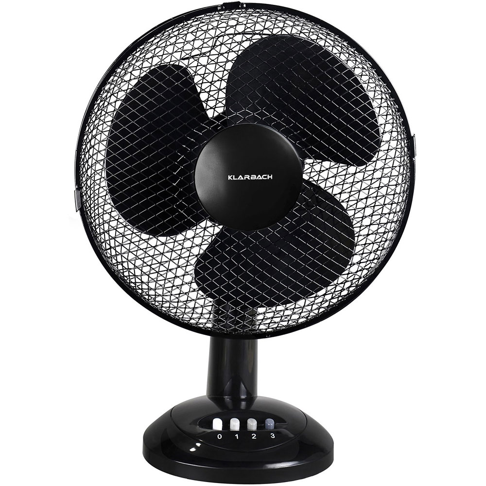 Klarbach VT34061 Tischventilator Schwarz 