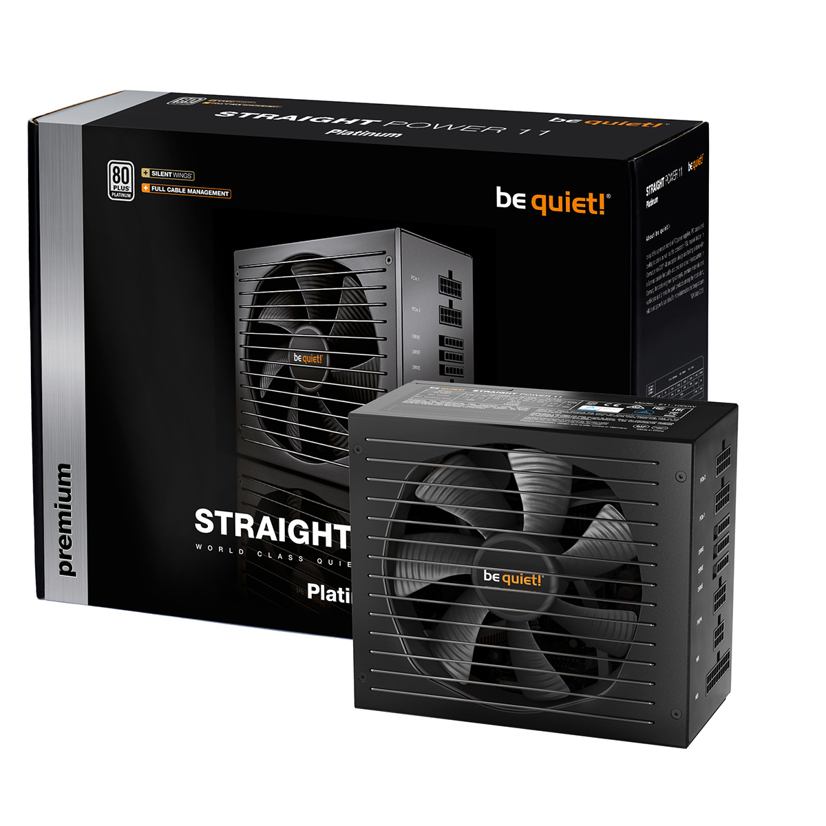 750W be quiet! Straight Power 11 Platinum - 80 Plus Platinum vollmodular 