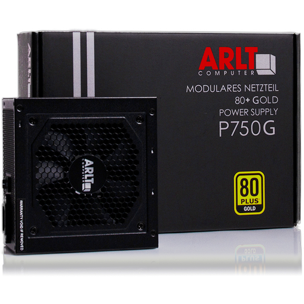750W ARLT LowNoise ATX Netzteil - 80 Plus Gold vollmodular 