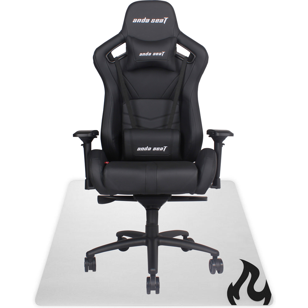 Bundle Anda Seat Gaming Stuhl AD12 XL - Schwarz/Schwarz + Nitro Concepts Bodenschutzmatte Transparent/Schwarz 