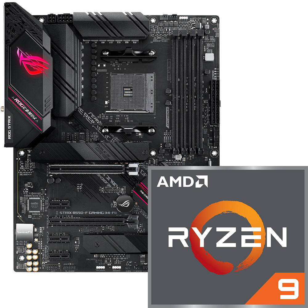 Aufrüstkit AMD Ryzen 9 5950X + ASUS ROG Strix B550-F Gaming WIFI 