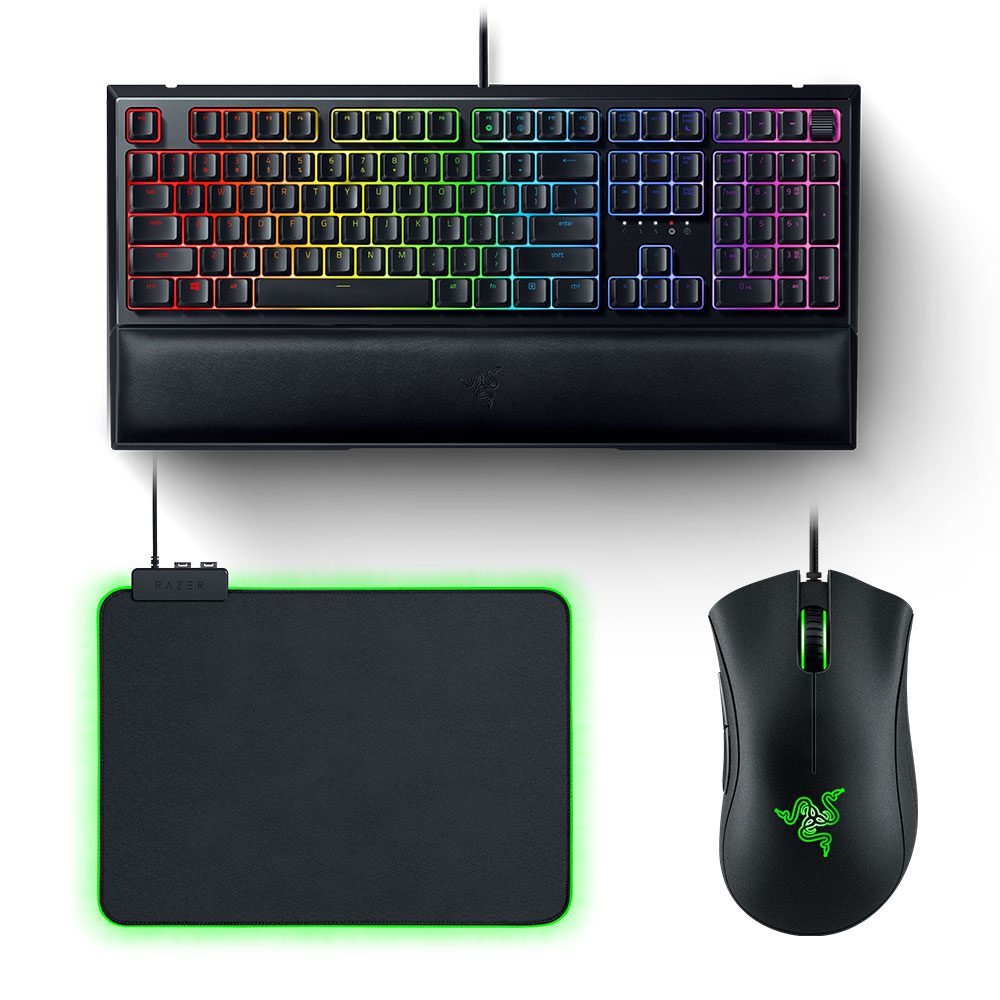 Razer Ornata V2 + DeathAdder Essential + Goliathus Chroma 