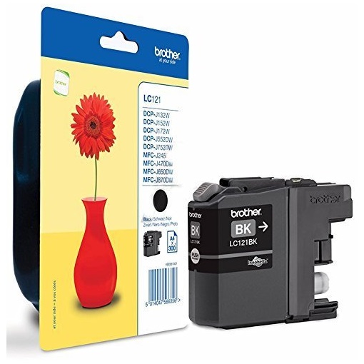 Brother LC121BK Tintenpatrone Schwarz 