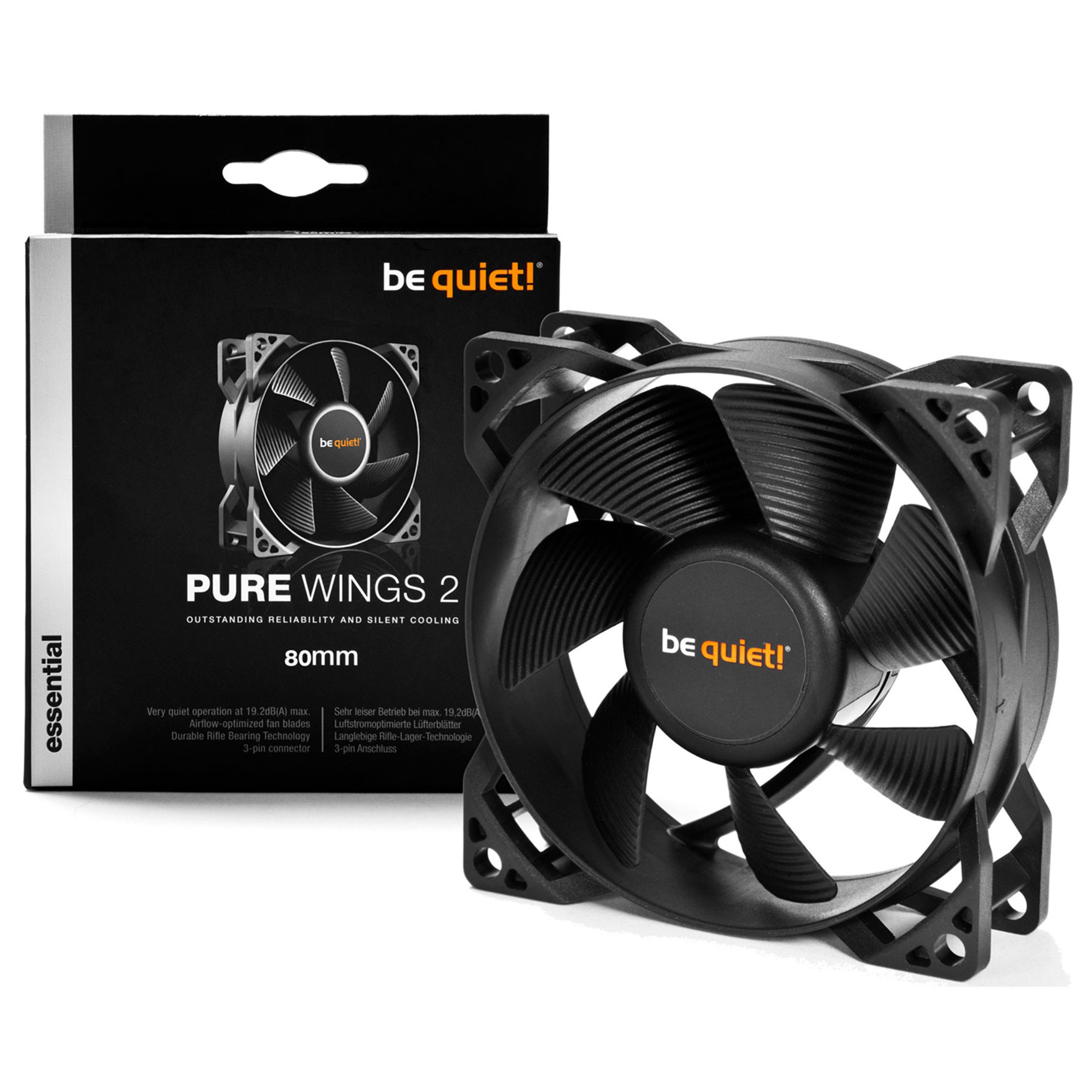 80mm be quiet! Pure Wings 2 Gehäuselüfter 