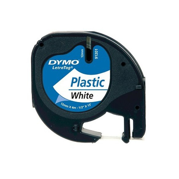 Dymo LT Kunststoffetiketten 12mm Weiß 