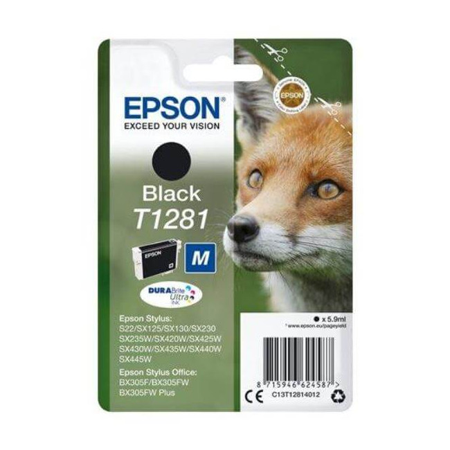 Epson T1281 Tintenpatrone Schwarz 