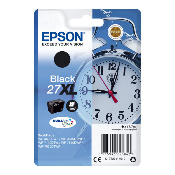 Epson 27 XL Schwarz C13T27114010 Tintenpatrone 