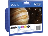 LC-1240 Value Pack Tintenpatrone Schwarz, Gelb, Cyan, Magenta 