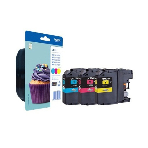 Brother LC123 Rainbow Kit Tintenpatrone Gelb, Cyan, Magenta 
