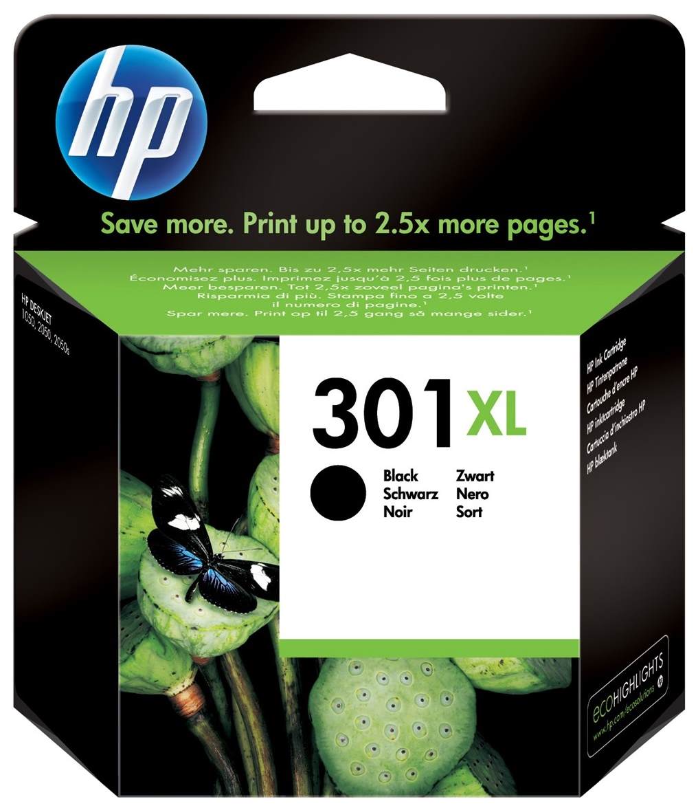 Hewlett Packard 301XL Tintenpatrone Schwarz 