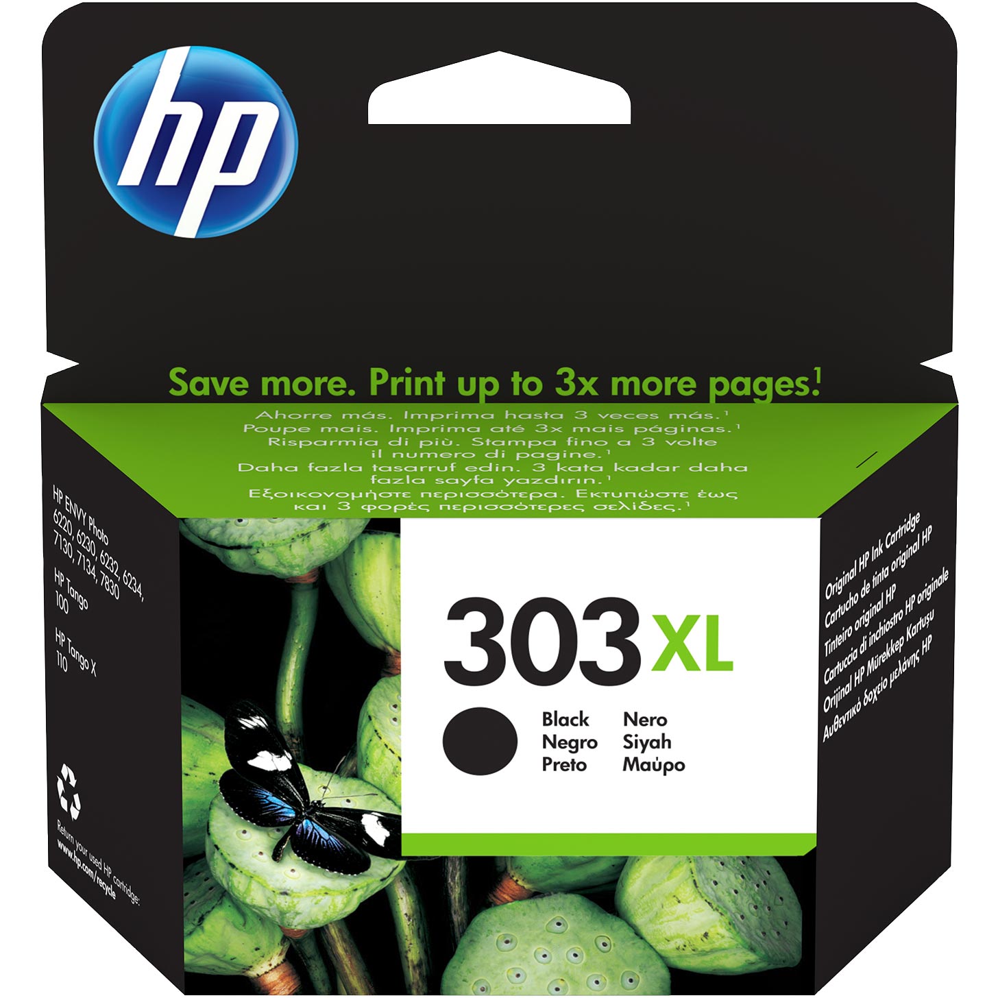 HP 303 XL Schwarz Tintenpatrone 