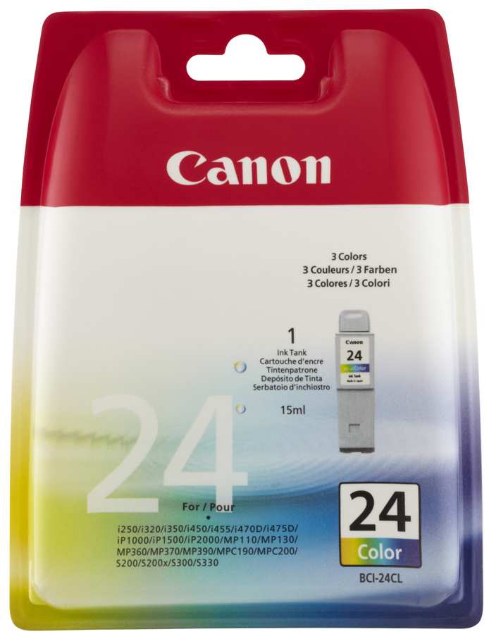 Canon BCI-24C Tintenpatrone Gelb, Cyan, Magenta 