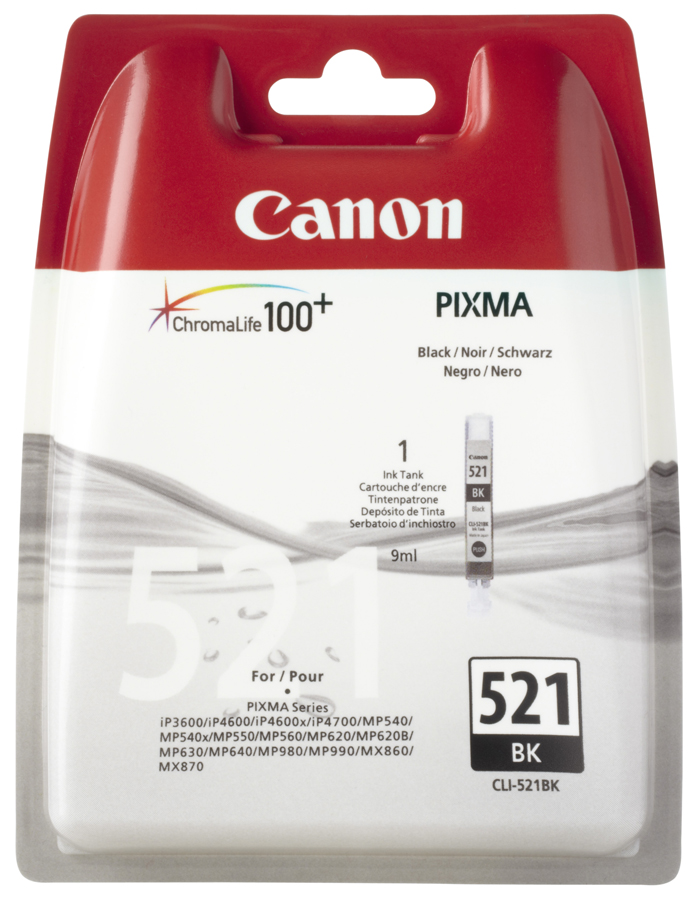 Canon CLI-521BK Tintenpatrone Photo Schwarz 