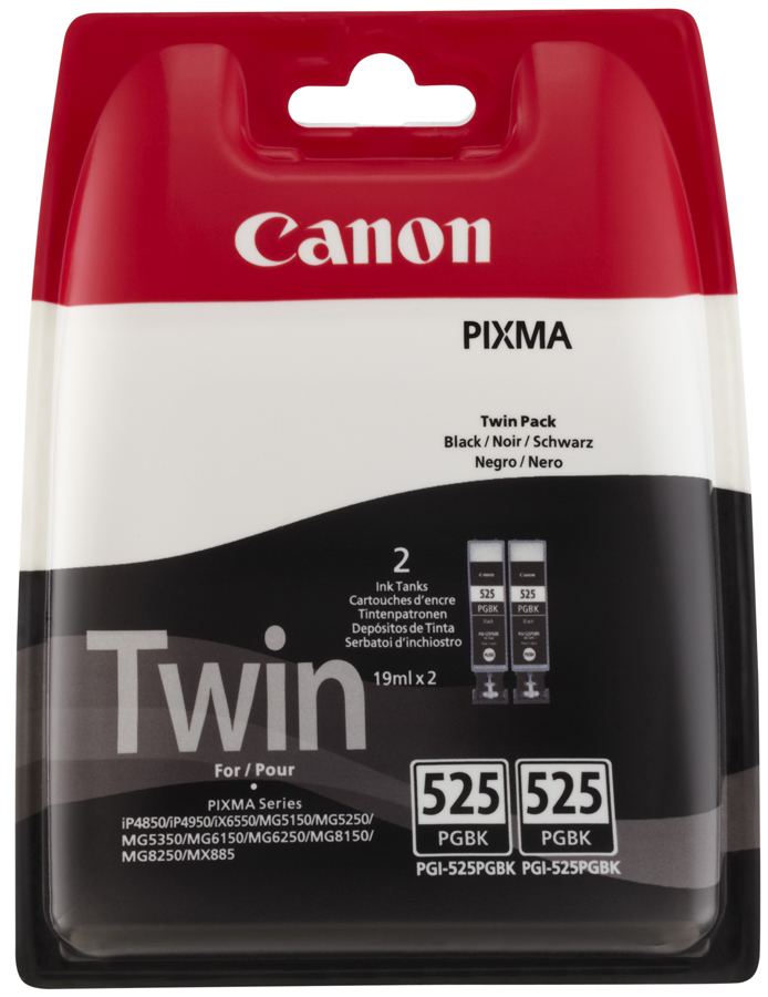 Canon 2x PGI-525PGBK Tintenpatrone Schwarz 