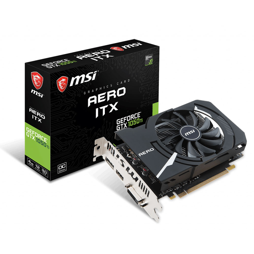 MSI GeForce GTX 1050 Ti Aero ITX 4G OCV1 