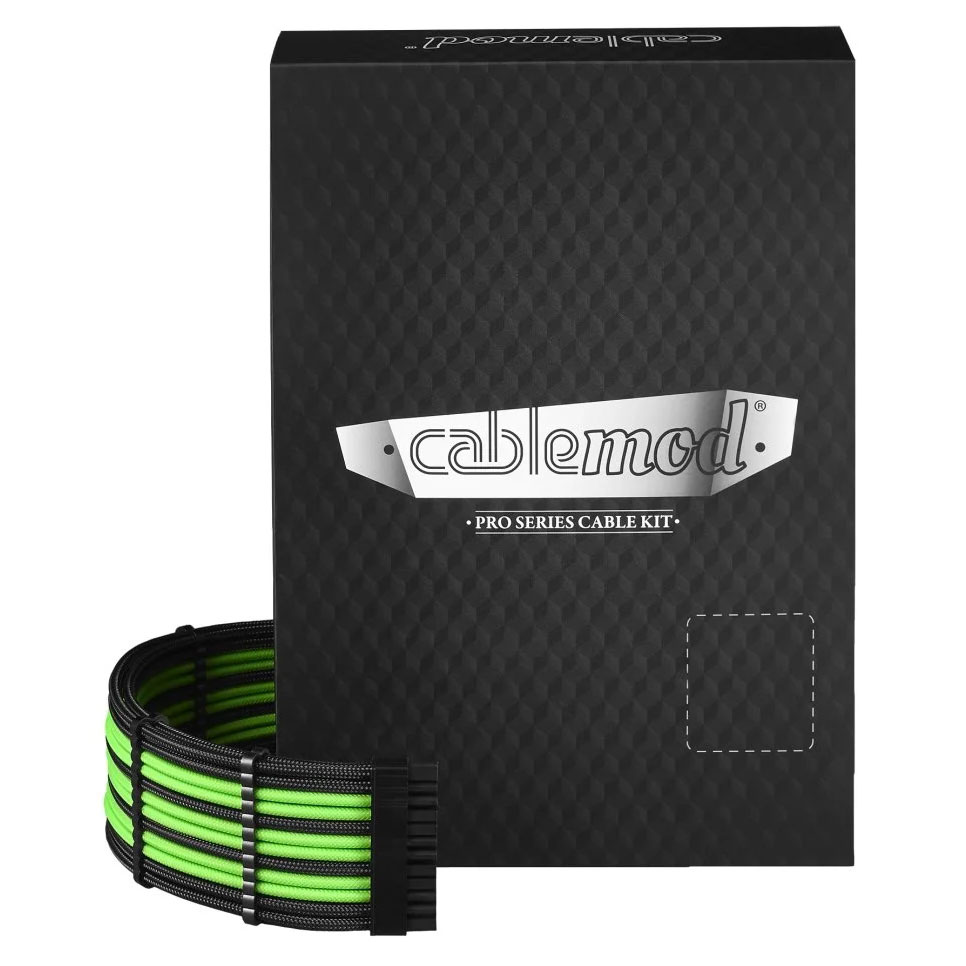 Cablemod PRO ModMesh C-Series AXi, HXi & RM - schwarz/hellgrün 