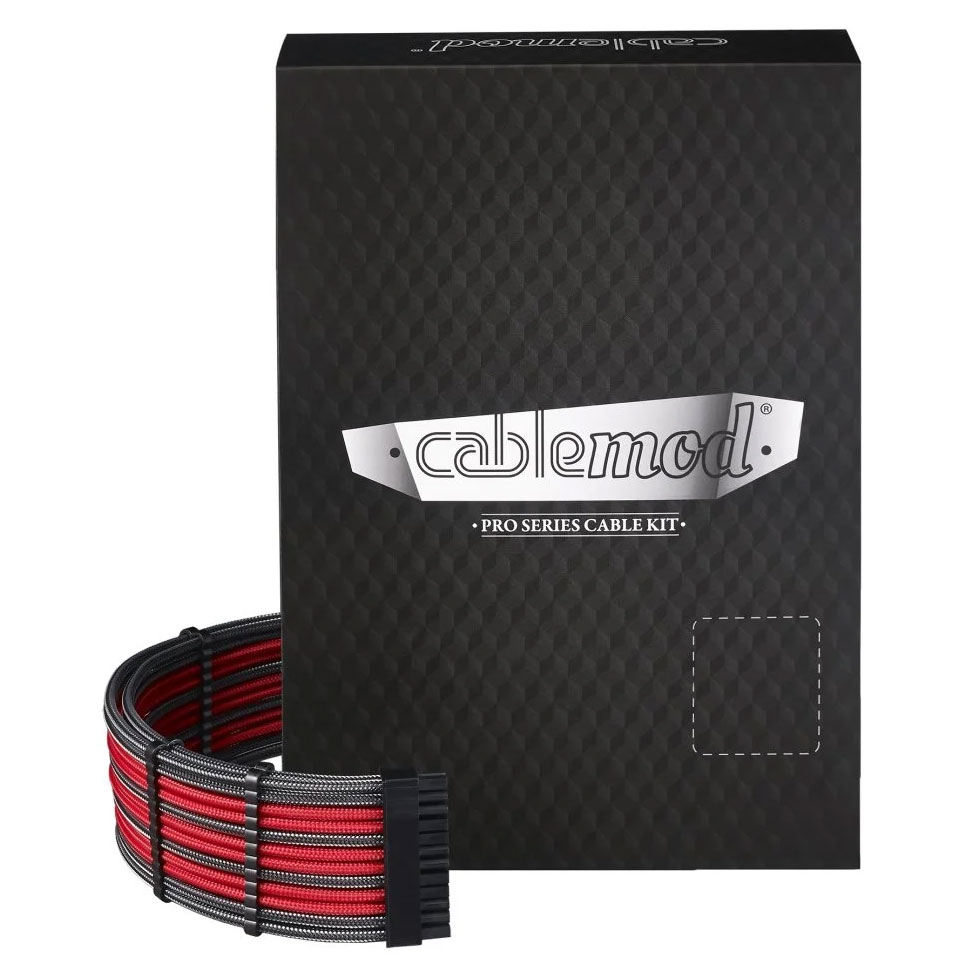 Cablemod PRO ModMesh RT-Series ASUS ROG / Seasonic - carbon/rot 