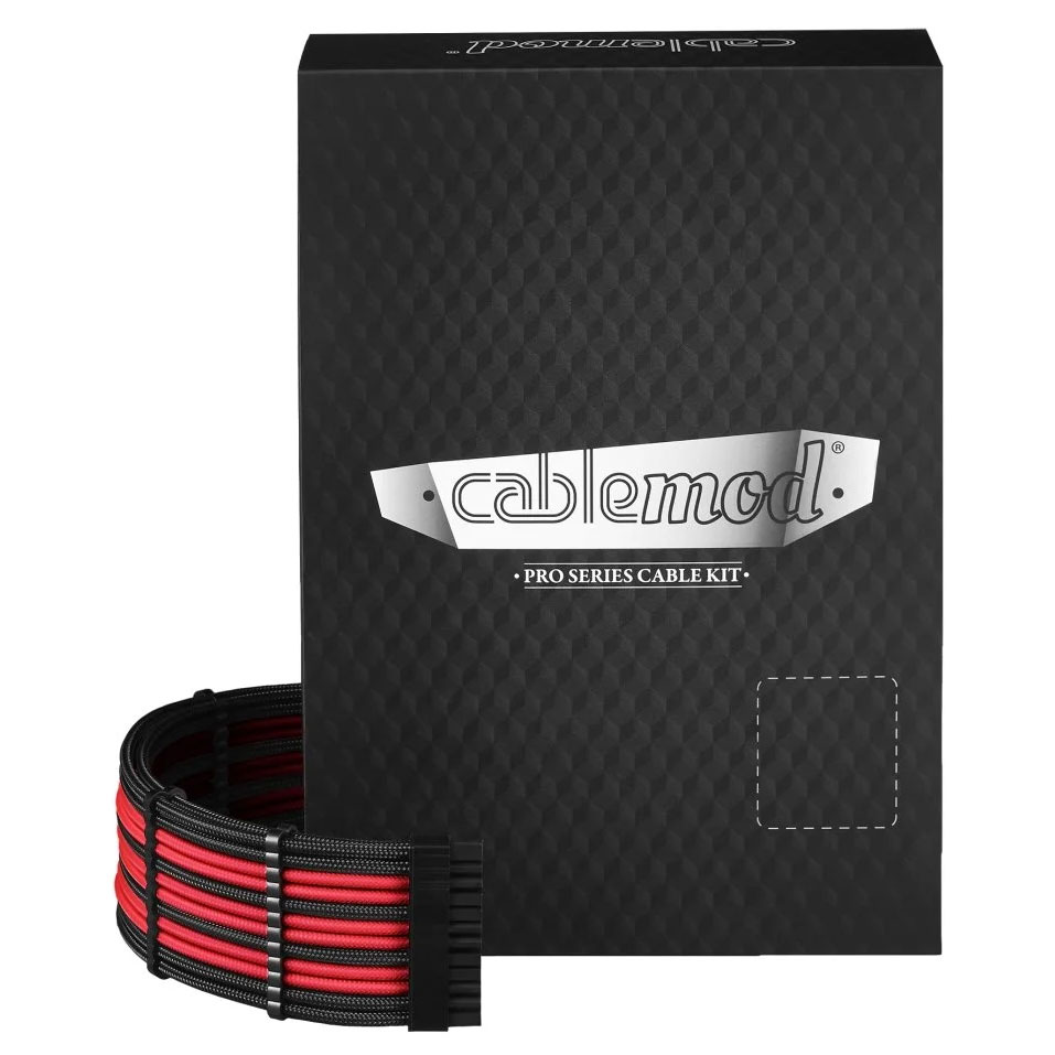 Cablemod PRO ModMesh RT-Series ASUS ROG / Seasonic - schwarz/rot 